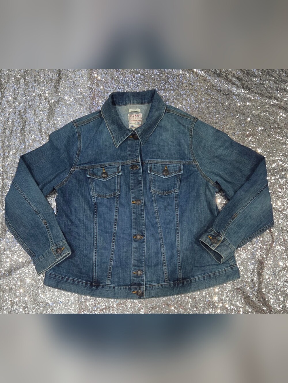 Old Navy Medium Blue Denim Jean Jacket